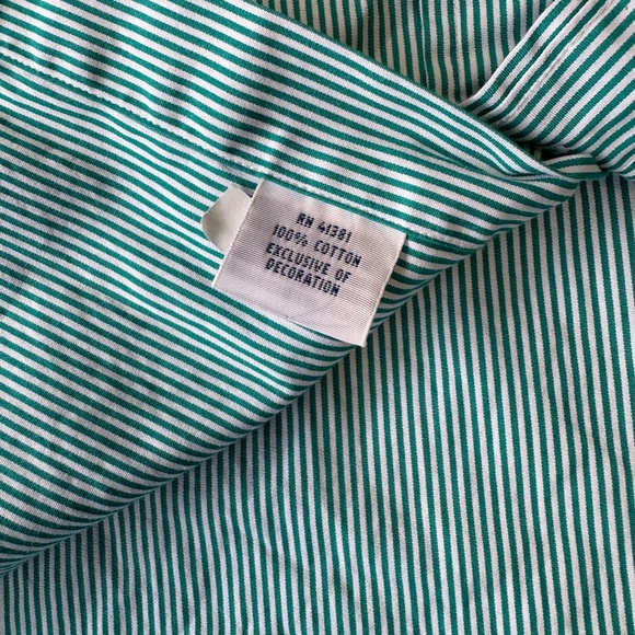Ralph Lauren Button Down Casual Shirt Mens Size Large Slim Fit Green Striped - Picture 4 of 7